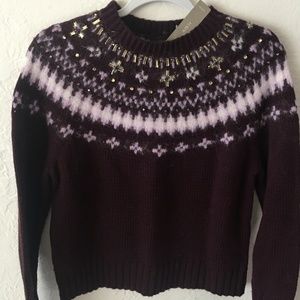 2F$20 J Crew New Lambs Wool Alpaca Sweater M